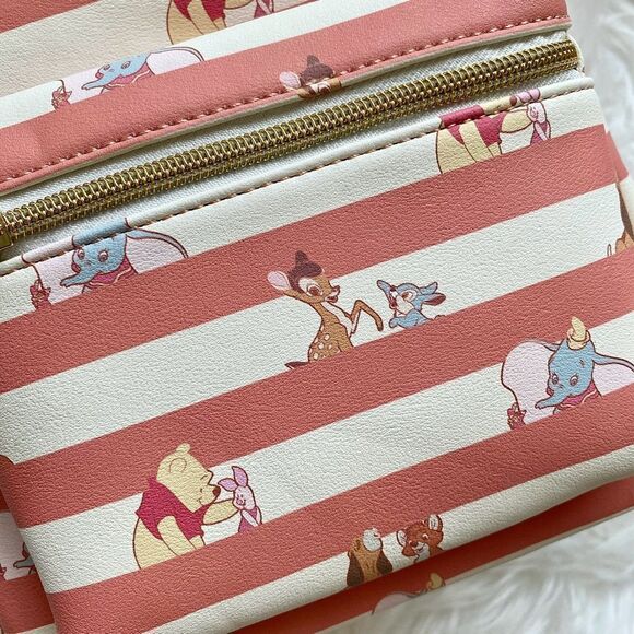 Loungefly Disney Best Friends Stripe Mini Backpack - Picture 2 of 5